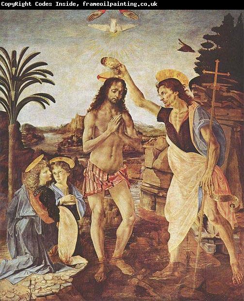 LEONARDO da Vinci The Baptism of Christ